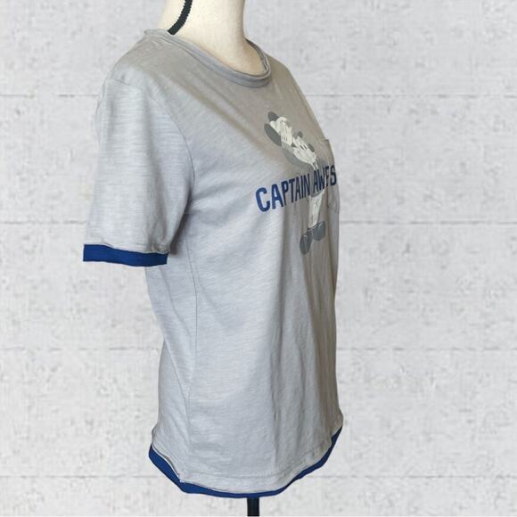 NWT Disney Cruise Line Captain Awesome Mickey Mouse Pocket T Shirt Size Small - Picture 4 of 11